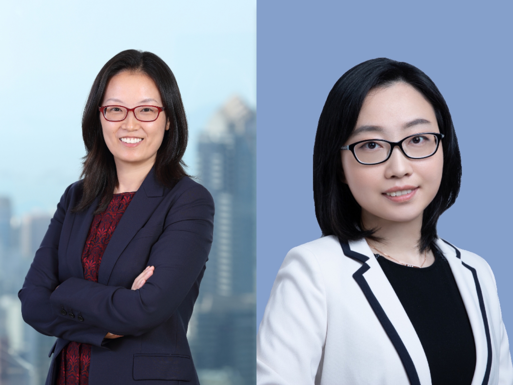 高盛首席中国经济学家闪辉（左）、高盛中国股票策略分析师付思（右）